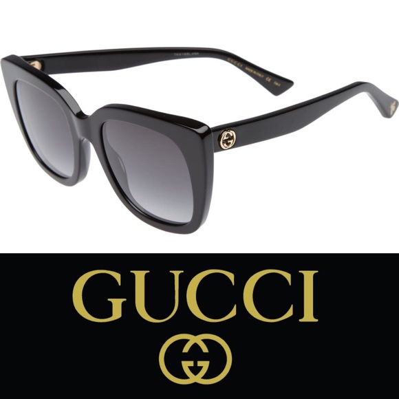 Gucci Accessories - Gucci • Oversized Black Sunnies • NIB